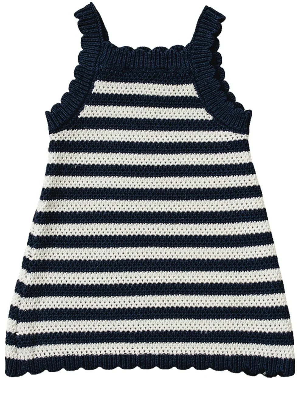 New!!! Striped Navy and White Knit Sundress for Girls
